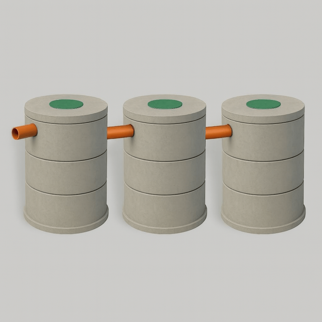 Септик 3+3+3 кольца
